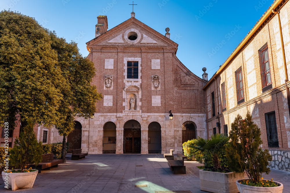 Fototapeta premium Small church of Carmen in the center of the historic city of Guadalajara, Castilla la Mancha.