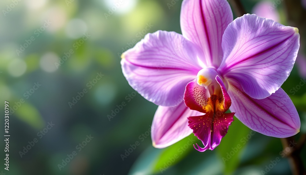 Hyperrealistic Dendrobium orchid bloom - represents elegance and delicate beauty - suitable for greeting cards, nature blogs, and botanical prints Hyperrealistic Dendrobium orchid bloom - represents elegance and delicate beauty - suitable for greeting cards, nature blogs, and botanical prints