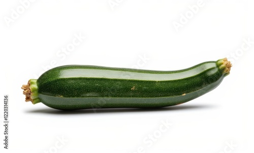 Fresh green zucchini on a clean background photo