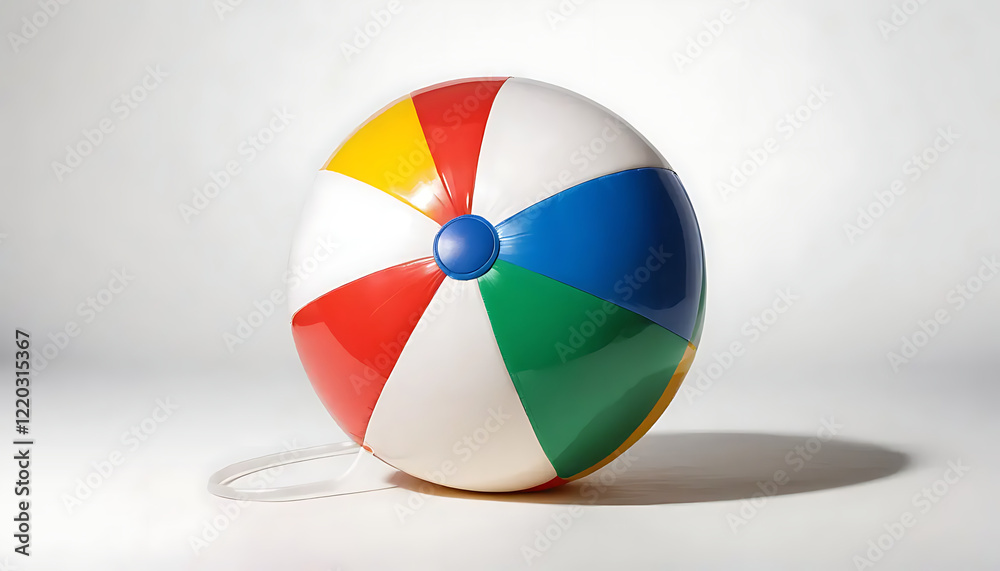 Fototapeta premium Colorful Beach Ball Summer Fun Inflatable Toy