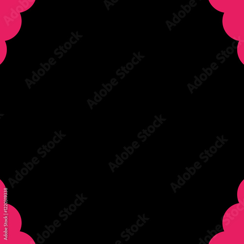 frame with hearts