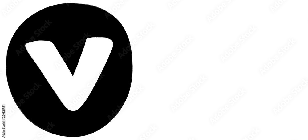 V Alphabet Hand Drawn Style And Monochrome Design Font Design V Alphabet Hand Drawn Style And Monochrome Design Font Design
