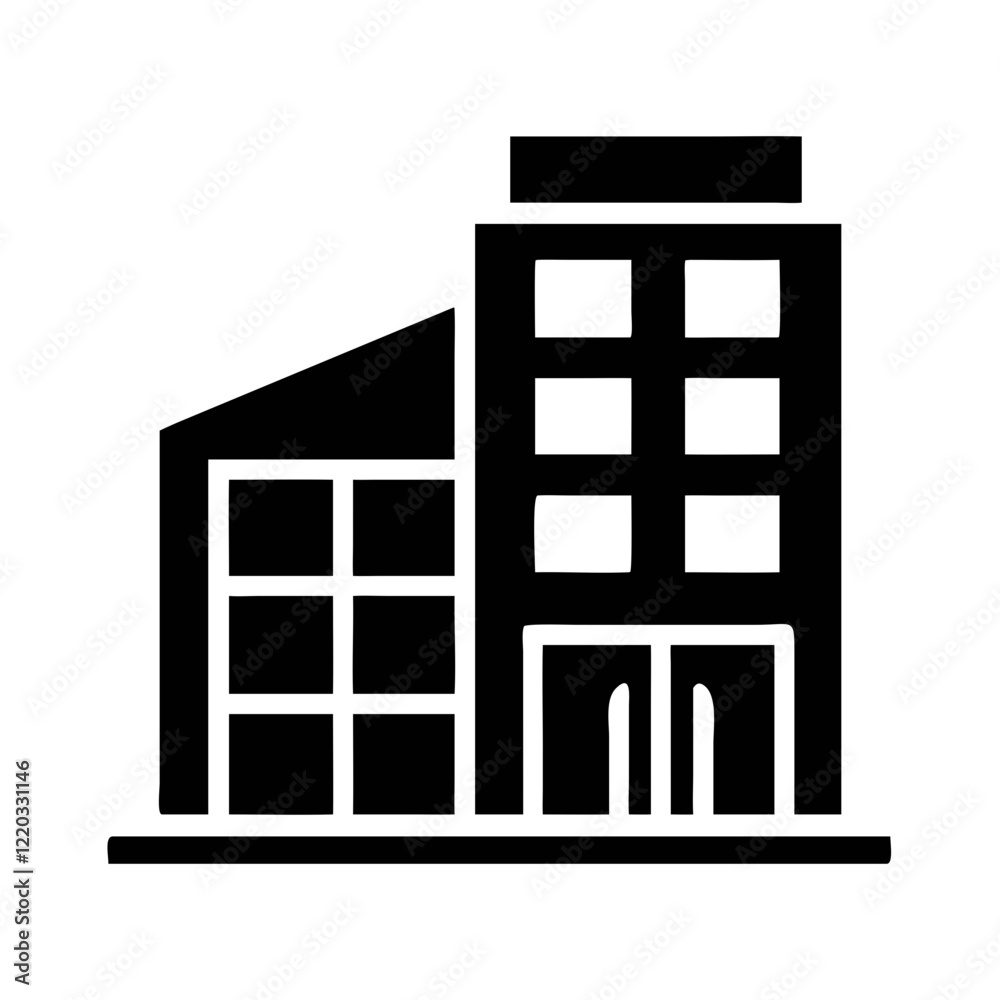 Building icon with modern design Building icon with modern design