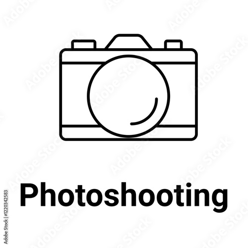 Photoshooting Icon. Photography and Image Capture Illustration for Creative Projects.