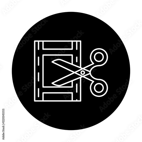 Content Editing Icon. Media Refinement and Creative Revision Illustration for Digital Projects.