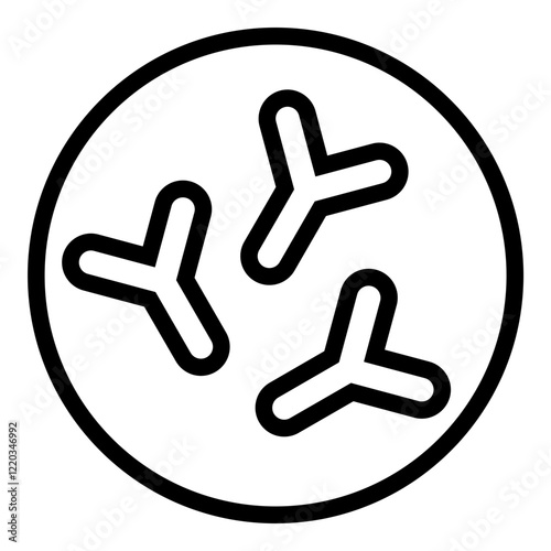 Bifidobacterium icon. Vector line icon