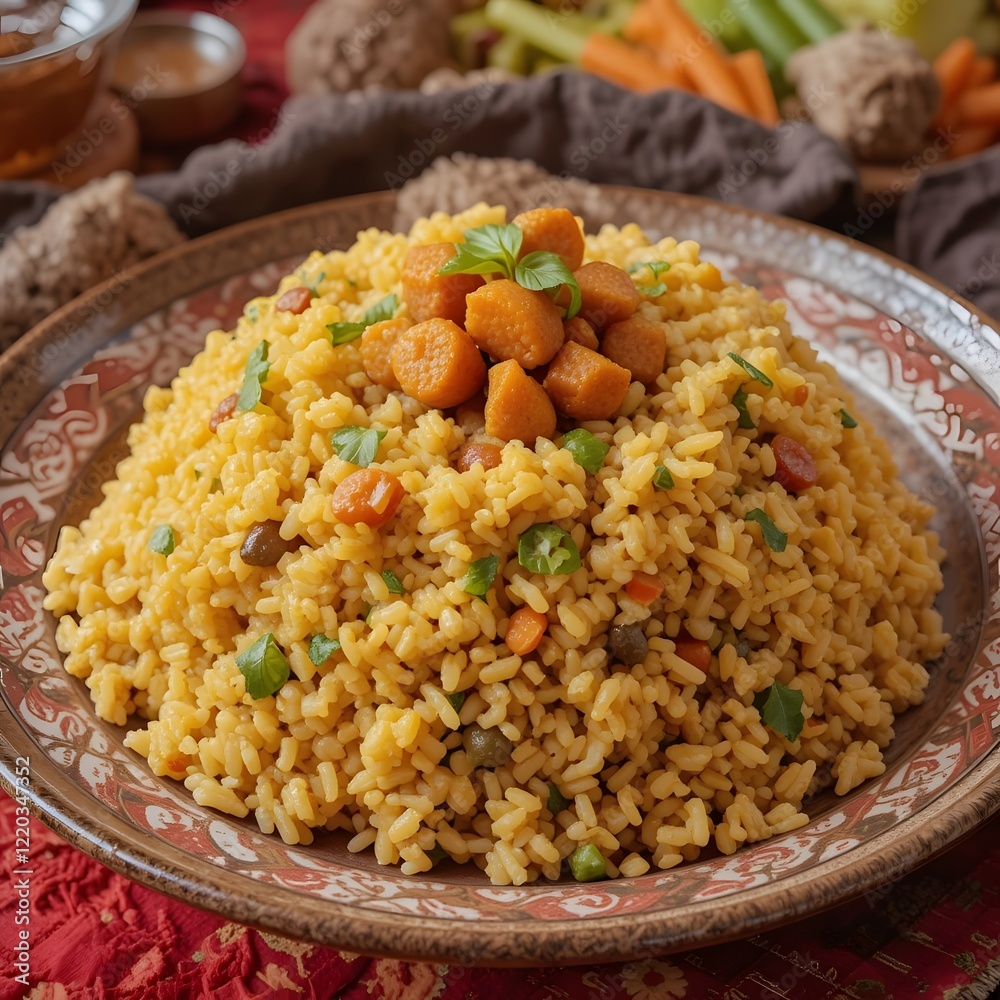 4k high quality Ai generative HD high definition fried rice with chicken and vegetables 4k high quality Ai generative HD high definition fried rice with chicken and vegetables