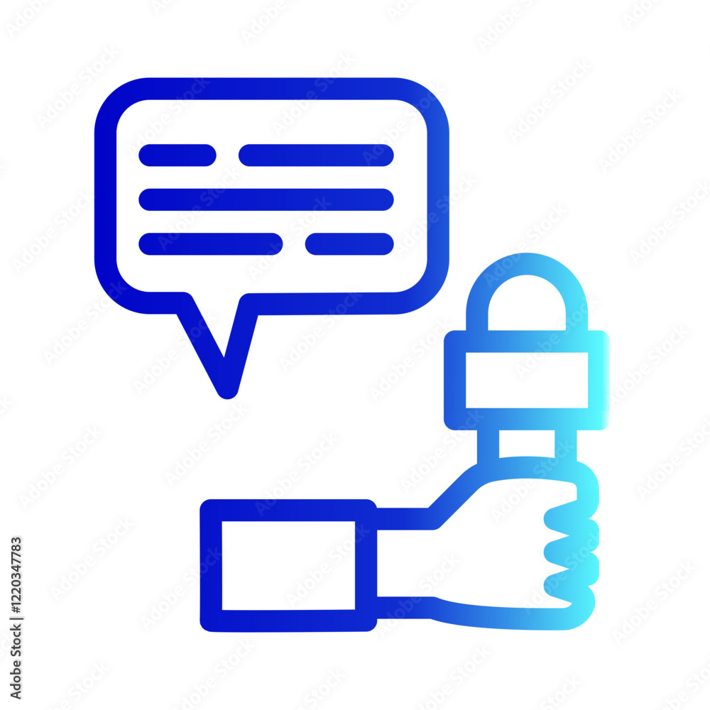Journalism Icon Line Gradient Style for Communication Pack Icon Themes
Journalism Icon Line Gradient Style for Communication Pack Icon Themes