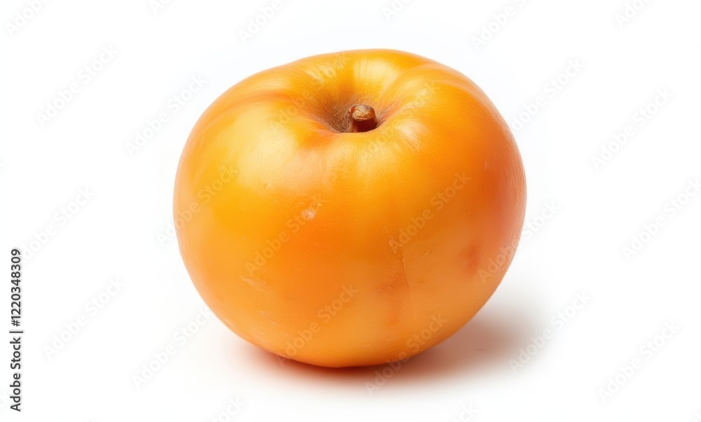 Ripe orange apple on white background Ripe orange apple on white background