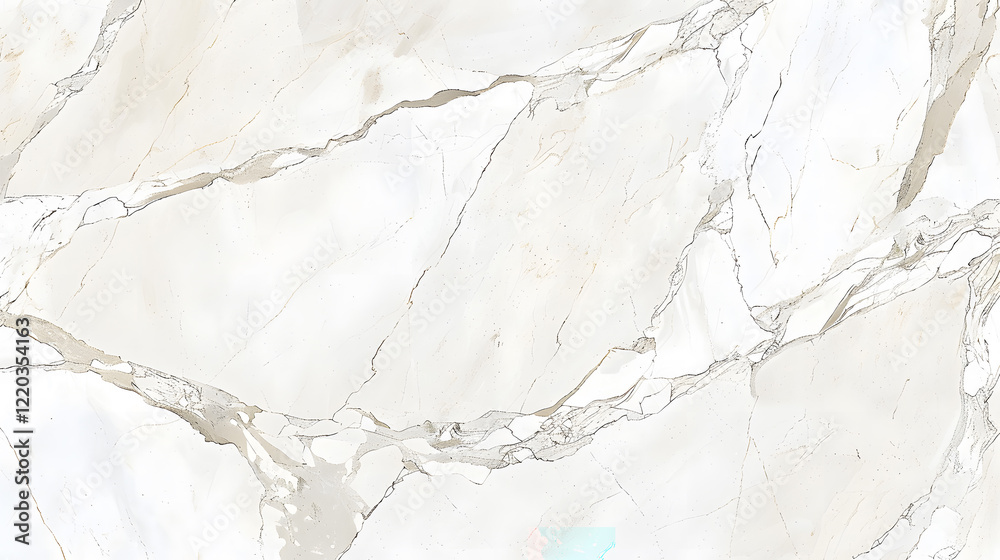 Obraz premium White marble pattern texture, elegant and sophisticated design, generative ai