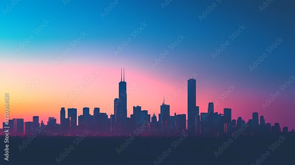 Obraz premium Vibrant retrowave aesthetic background with neon lights and gridlines.