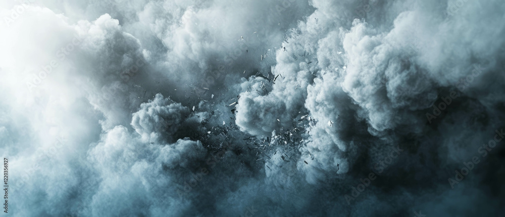 Dynamic 3D smoke formations creating explosive abstract energy and movement Dynamic 3D smoke formations creating explosive abstract energy and movement