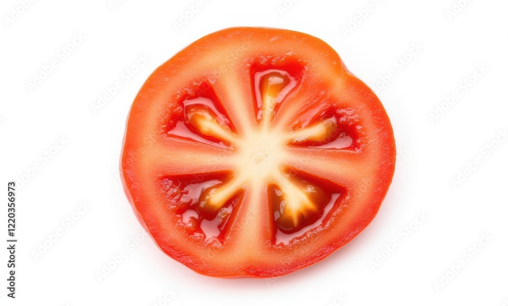 Fresh red tomato slice Fresh red tomato slice