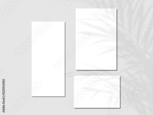 Empty wedding cards set, Menu, table and invitation cards