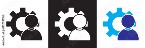 Workshop icon set.  isolated on white and black background. vector illustration. EPS10