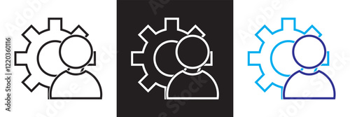 Workshop icon set.  isolated on white and black background. vector illustration. EPS10