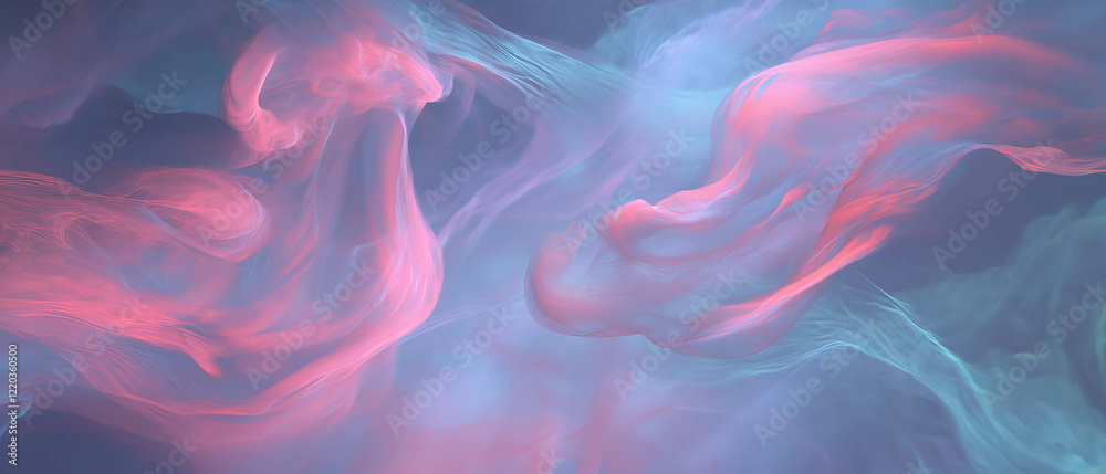 Obraz premium Dynamic abstract patterns of 3D sound waves creating visual music in harmony