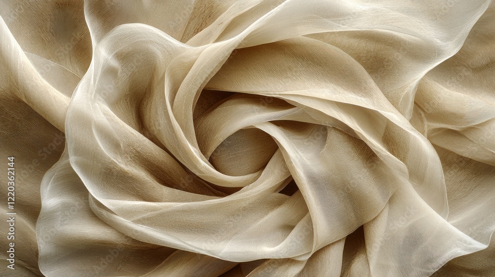 Fototapeta premium Elegant and Versatile Sheer Fabric for Fashion and Decor