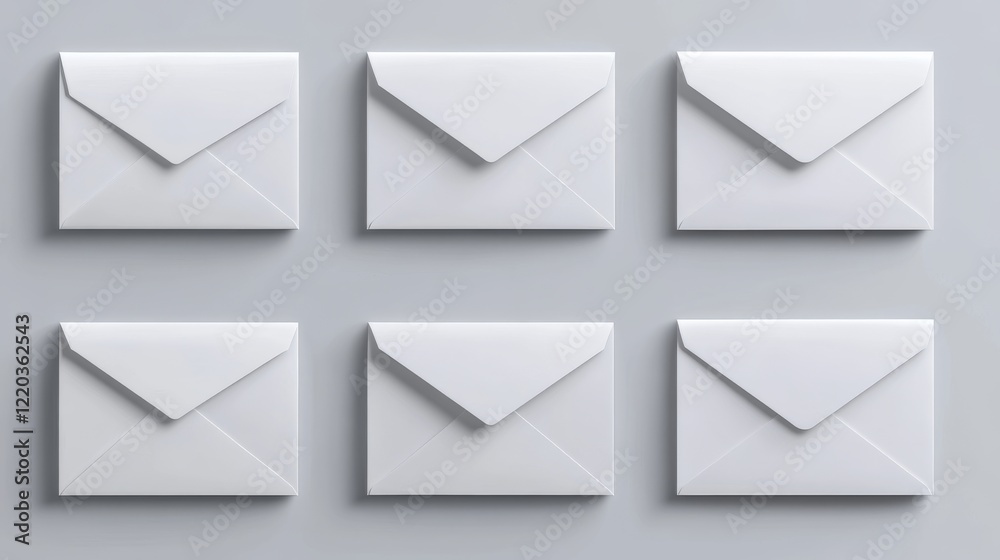 White envelope DL and square template. Vector realistic mockup of blank closed and open envelopes, letter cover with paper sheet. Mock up of paper folder for business documents and messages White envelope DL and square template. Vector realistic mockup of blank closed and open envelopes, letter cover with paper sheet. Mock up of paper folder for business documents and messages