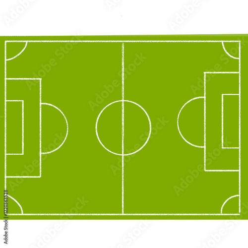 soccer field with lines