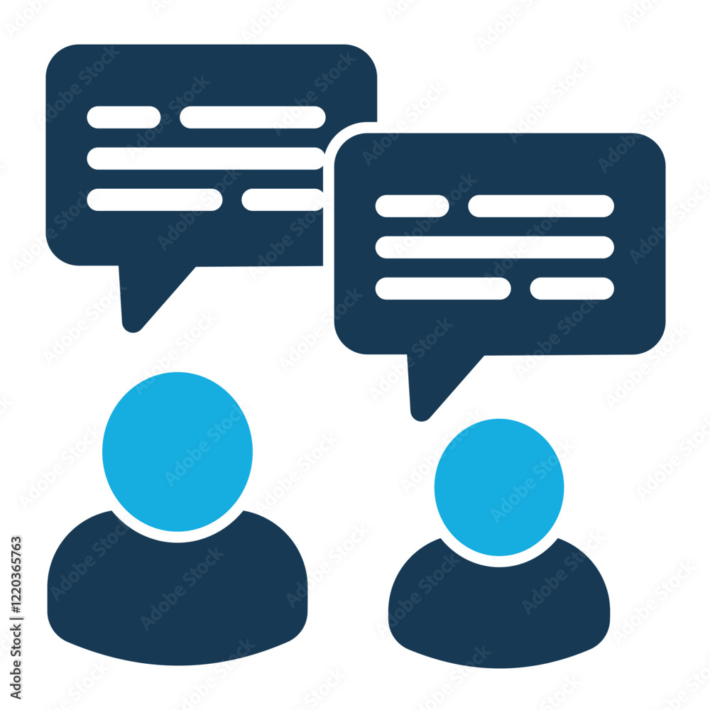 Dialog Icon with Duo Tone Trendy Style Dialog Icon with Duo Tone Trendy Style