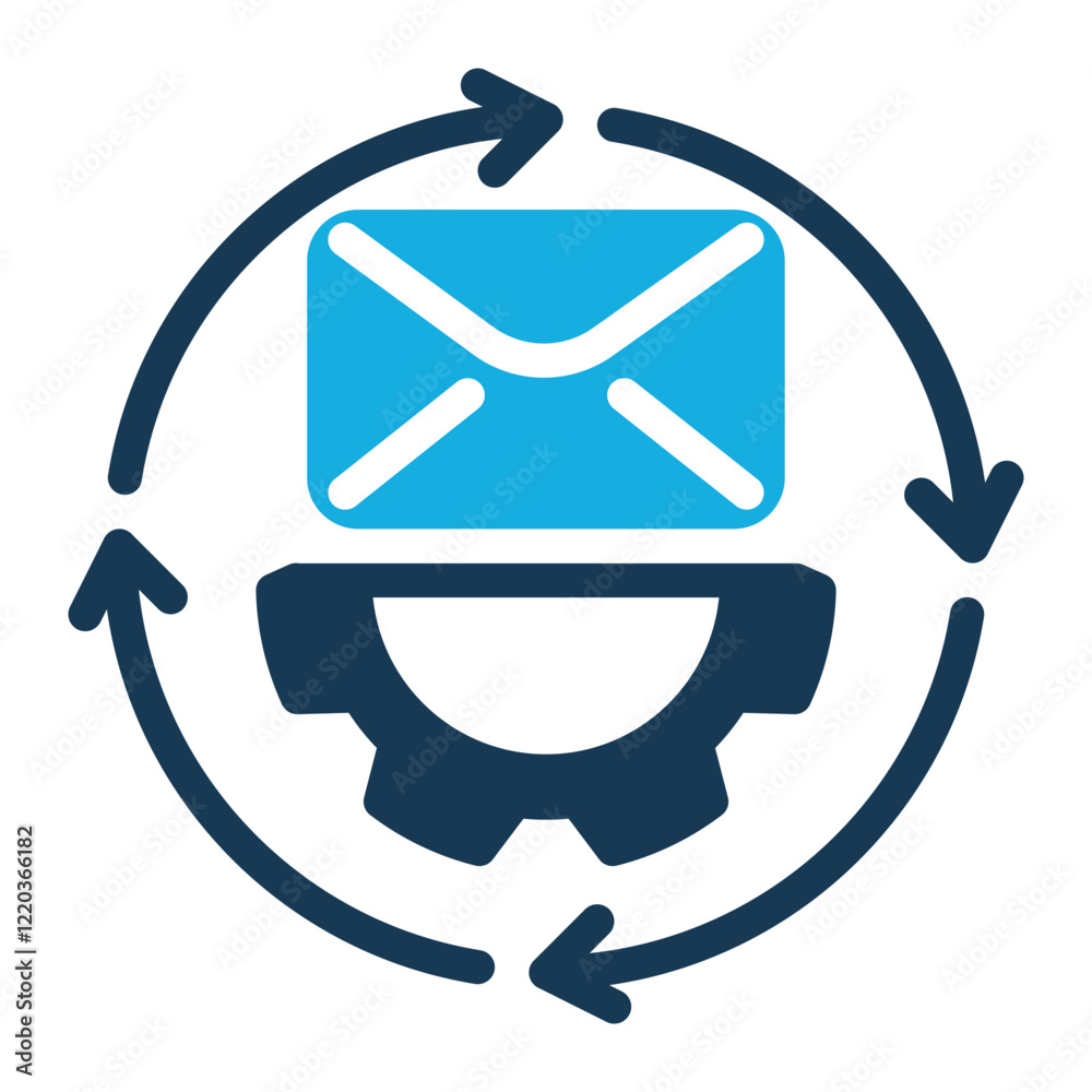 Mail Setting Icon with Duo Tone Trendy Style Mail Setting Icon with Duo Tone Trendy Style