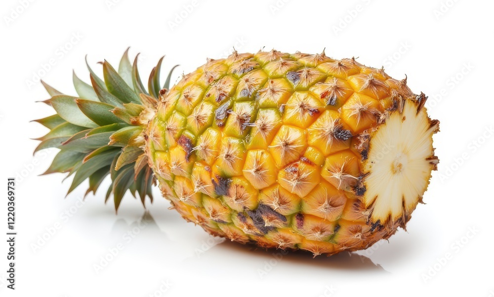 Fresh pineapple on a white background Fresh pineapple on a white background