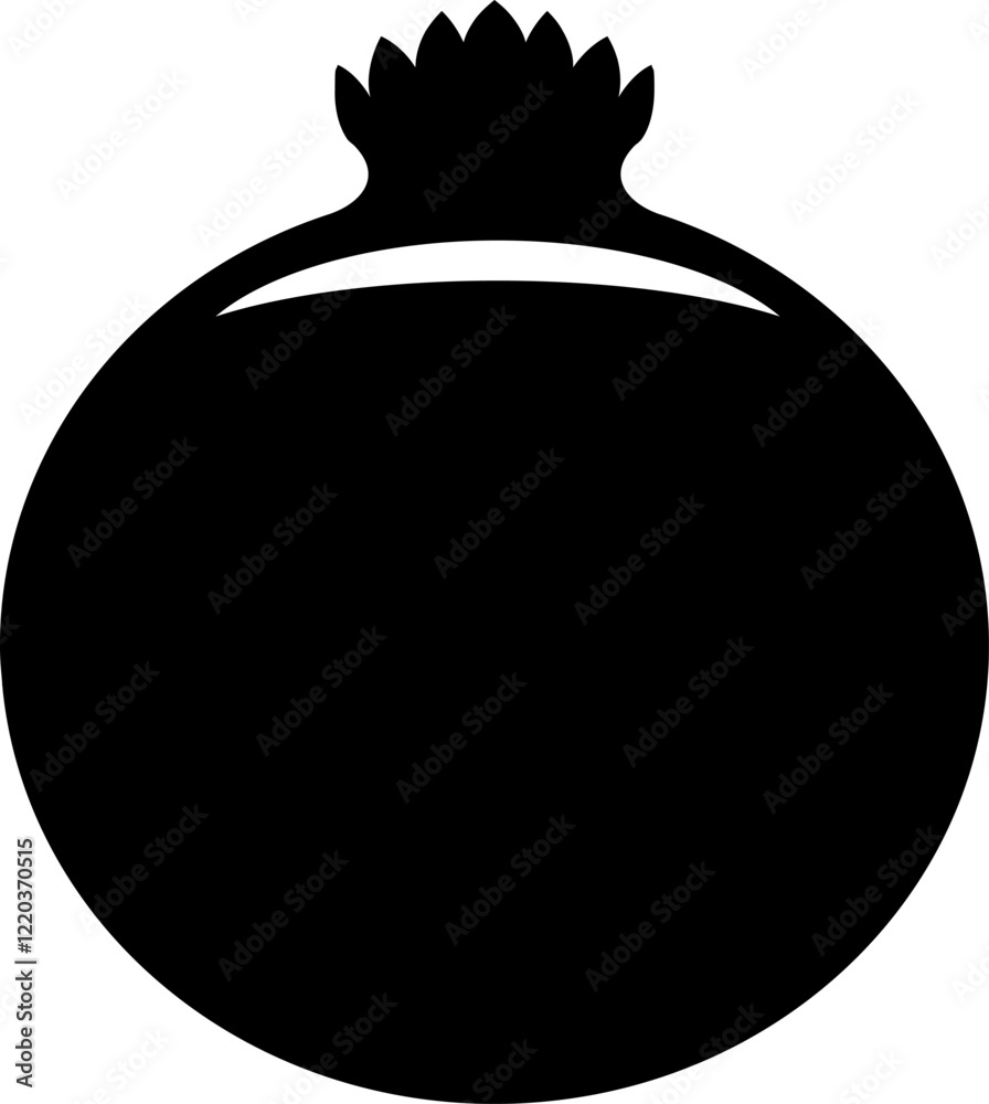 Rounded Filled Pomegranate Icon Rounded Filled Pomegranate Icon