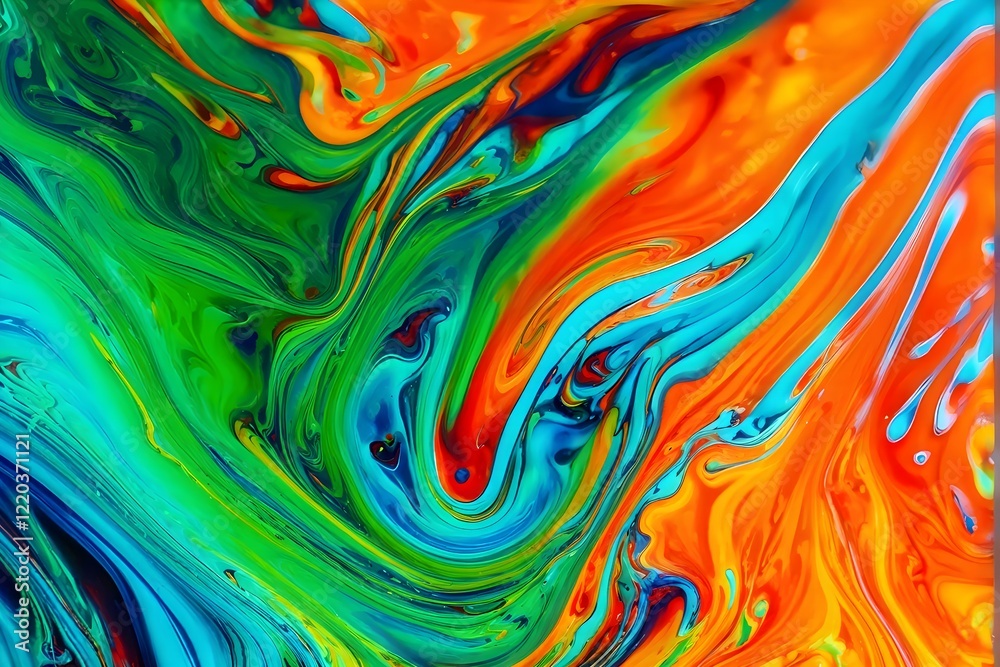 dynamic abstract background with swirling liquid patterns and colorful light refraction dynamic abstract background with swirling liquid patterns and colorful light refraction