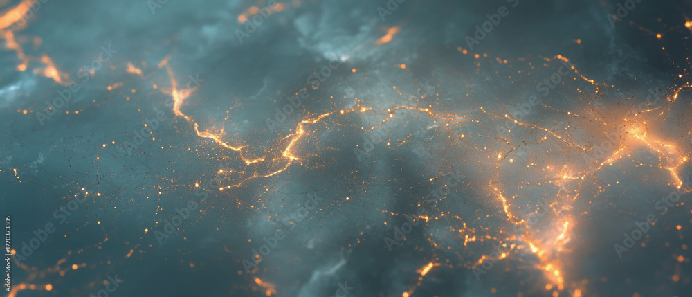 Obraz premium Visual representation of global internet traffic and interconnected networks