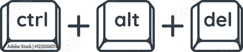 Ctrl + alt + del
