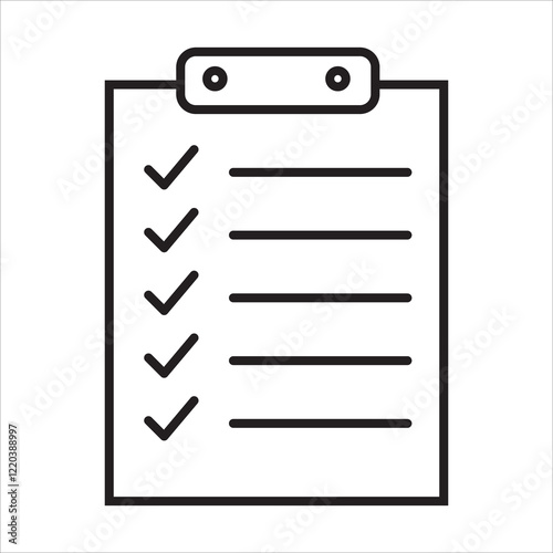 clipboard with checklist icon