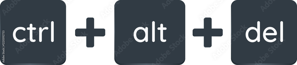 Obraz premium ctrl + alt + tab