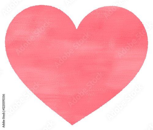 ハートの手書き風イラスト素材・かわいい・バレンタイン