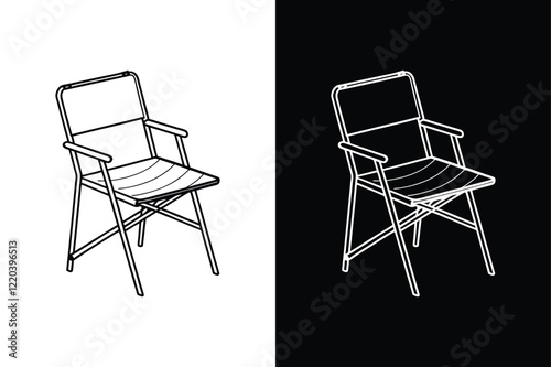 Superleggera chair icon vector on White Background ,Vector Art Illustration on white background.