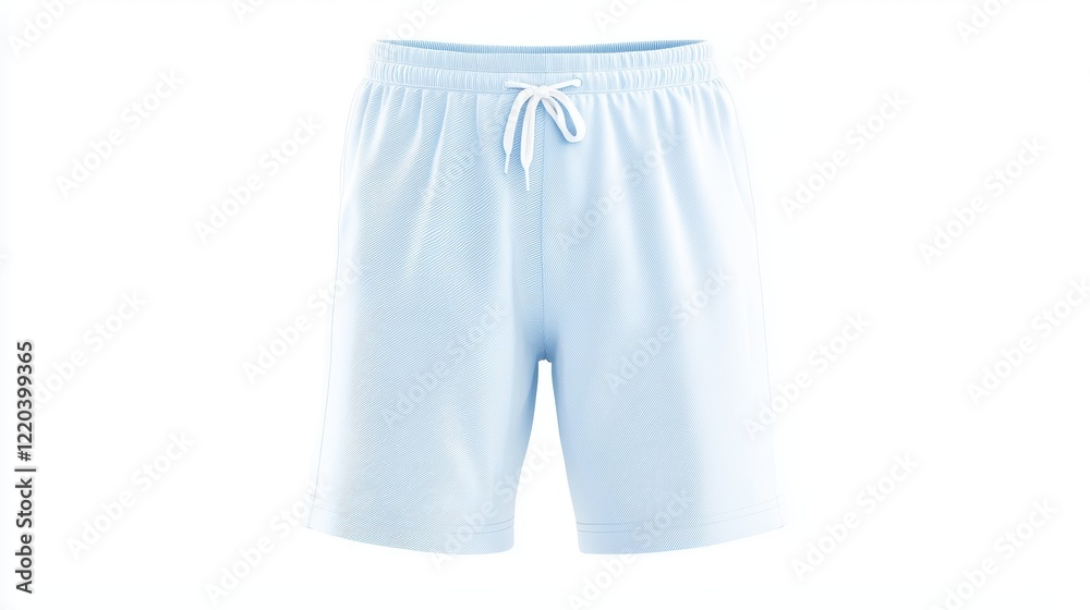 Light Blue Athletic Shorts for Comfortable Summer Activities and Workouts