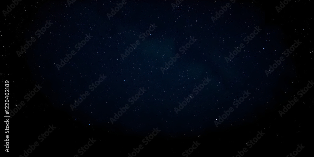 Fototapeta premium Night sky with stars sparkling on black background