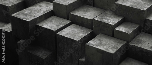 Urban abstract background with dusty concrete texture in industrial style