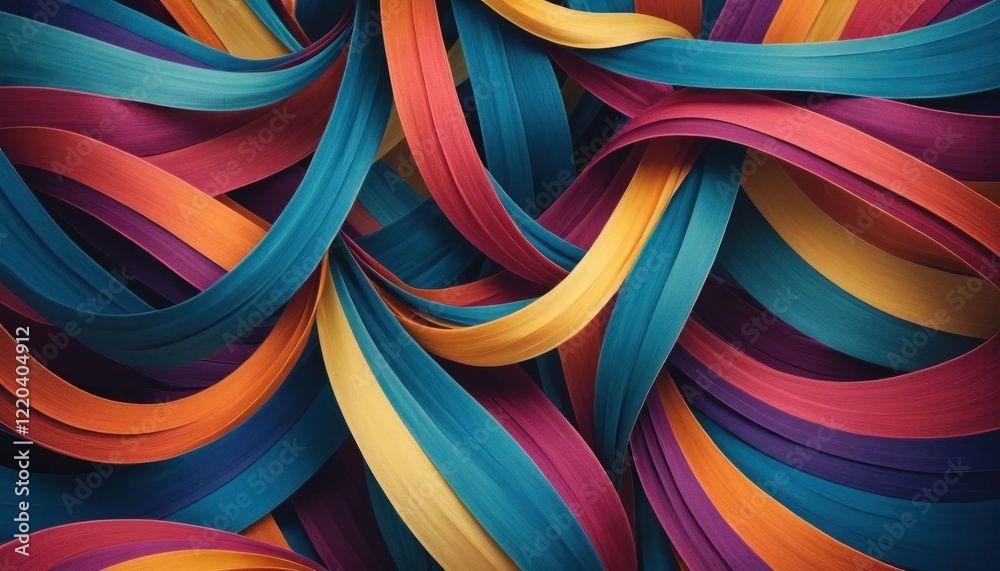 Intertwining Ribbons of Color Intertwining Ribbons of Color