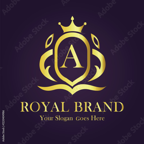 Luxury Gold Monogram Logo Design