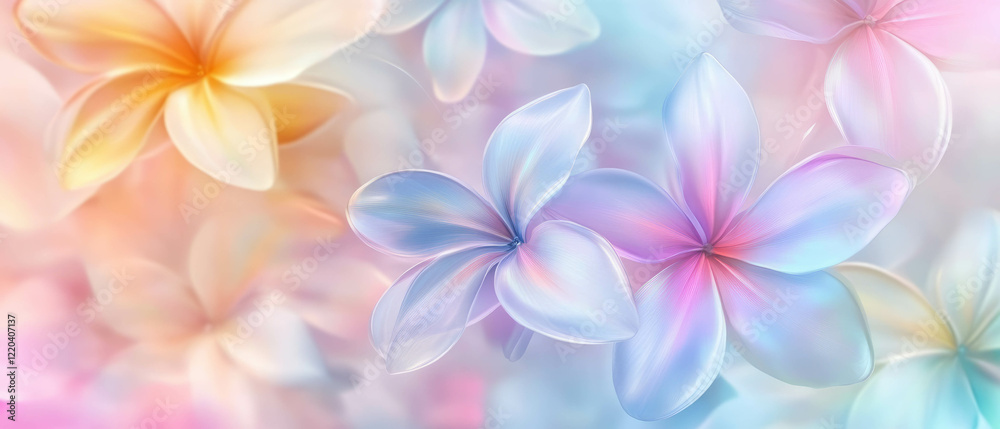 Iridescent floral background with modern aesthetic and vibrant colors for creative designs Iridescent floral background with modern aesthetic and vibrant colors for creative designs