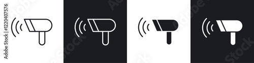 Barcode scanner icons collection in black and white solid and line style