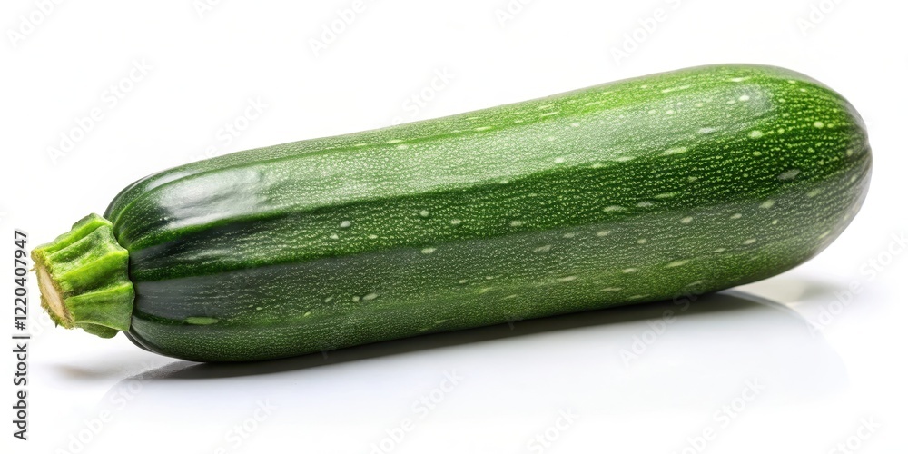 Green zucchini vegetable isolated on white background with soft focus effect, green, summer, green, summer, healthy Green zucchini vegetable isolated on white background with soft focus effect, green, summer, green, summer, healthy