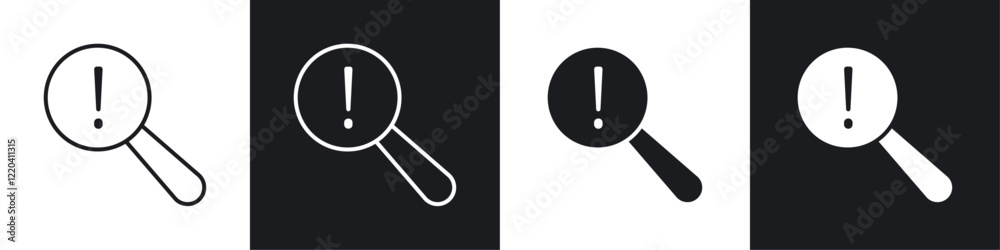 Risk analysis icons collection in black and white solid and line style Risk analysis icons collection in black and white solid and line style