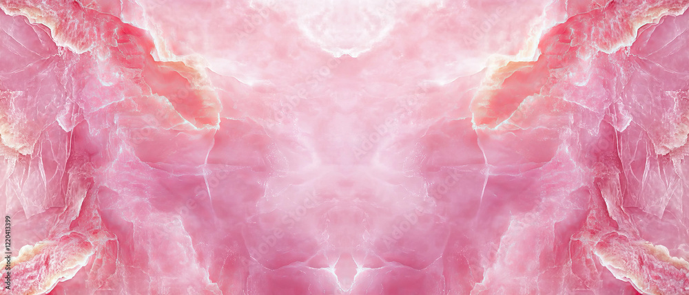 Modern abstract background of pink onyx with sharp lines and central empty space Modern abstract background of pink onyx with sharp lines and central empty space