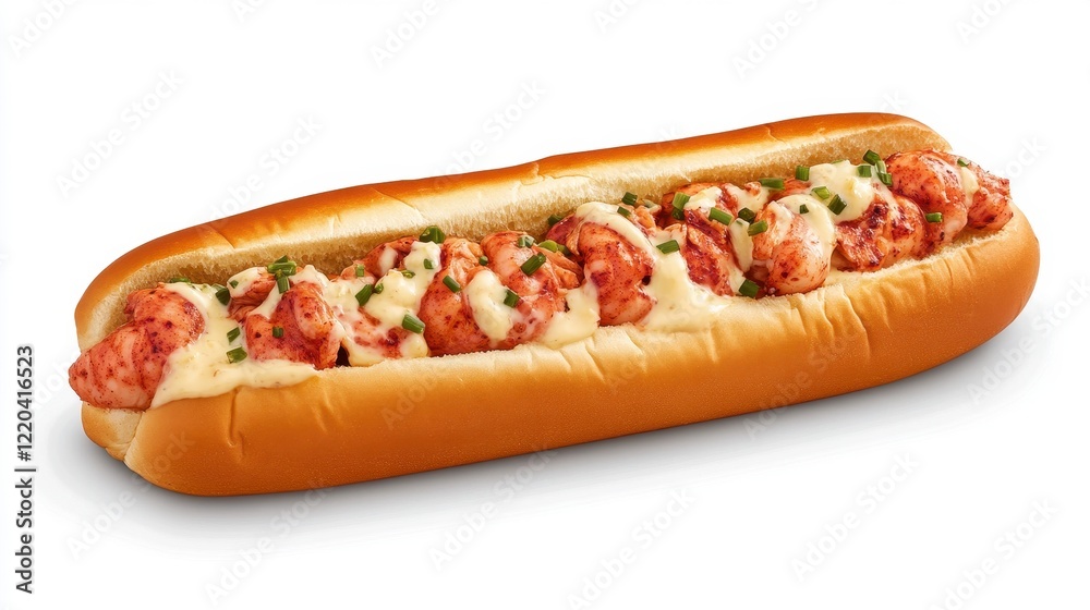 Succulent Lobster Roll in a Soft Bun Featuring Creamy Sauce and Fresh Herbs, Perfectly Served for a Culinary Delight or Seafood Gourmet Experience Succulent Lobster Roll in a Soft Bun Featuring Creamy Sauce and Fresh Herbs, Perfectly Served for a Culinary Delight or Seafood Gourmet Experience