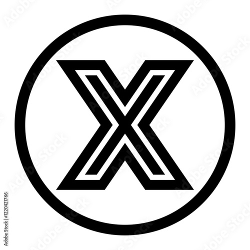 Black and White Bold Letter...