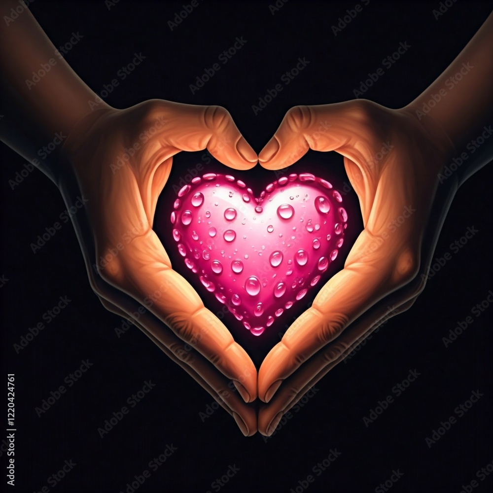 Fototapeta premium heart in hand