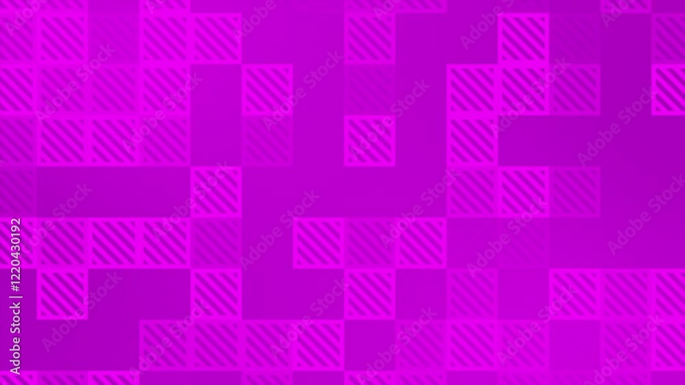 Pink color appearing and disappearing square shapes with parallel lines gradient design loop able geometrical background Pink color appearing and disappearing square shapes with parallel lines gradient design loop able geometrical background