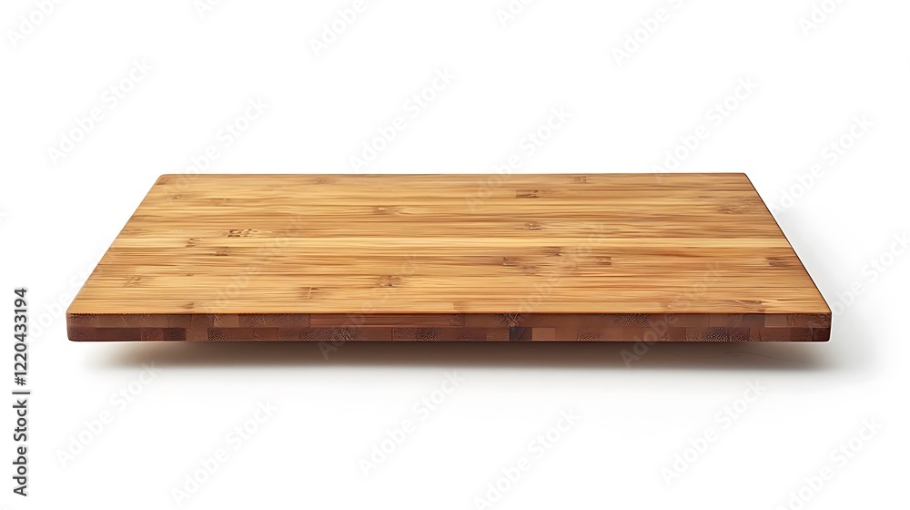 A sleek bamboo mat with a polished finish and durable backing, neatly positioned on white. A sleek bamboo mat with a polished finish and durable backing, neatly positioned on white.